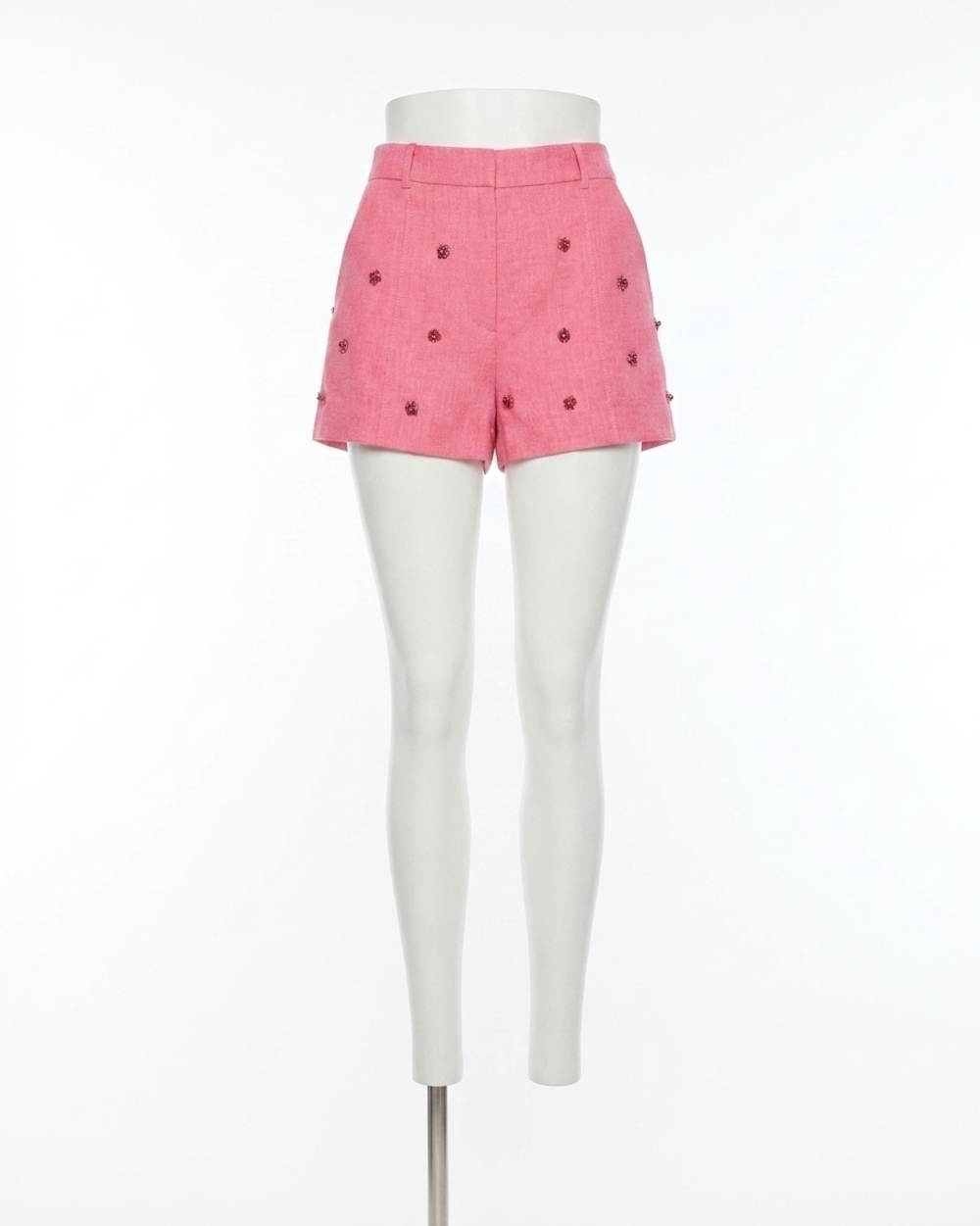 NEW CINQ A SEPT wildflower paillette tora short in azalea